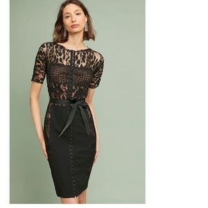 Byron Lars Carissima Sheath Black Lace Dress